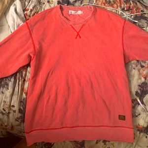(ISO) h&m LOGG red relaxed fit sweatshirt